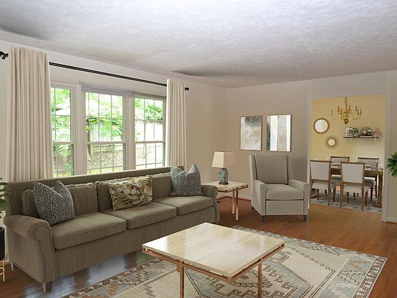 Large living room - virtually staged