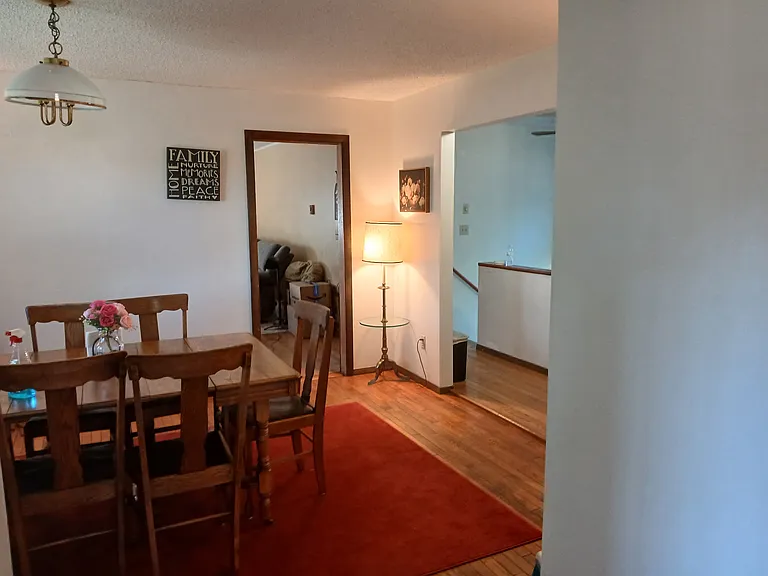 view of dining 
room from the kitchen 1st floor