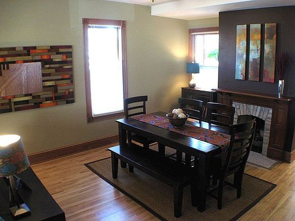 Dining Room with Gas Fireplace