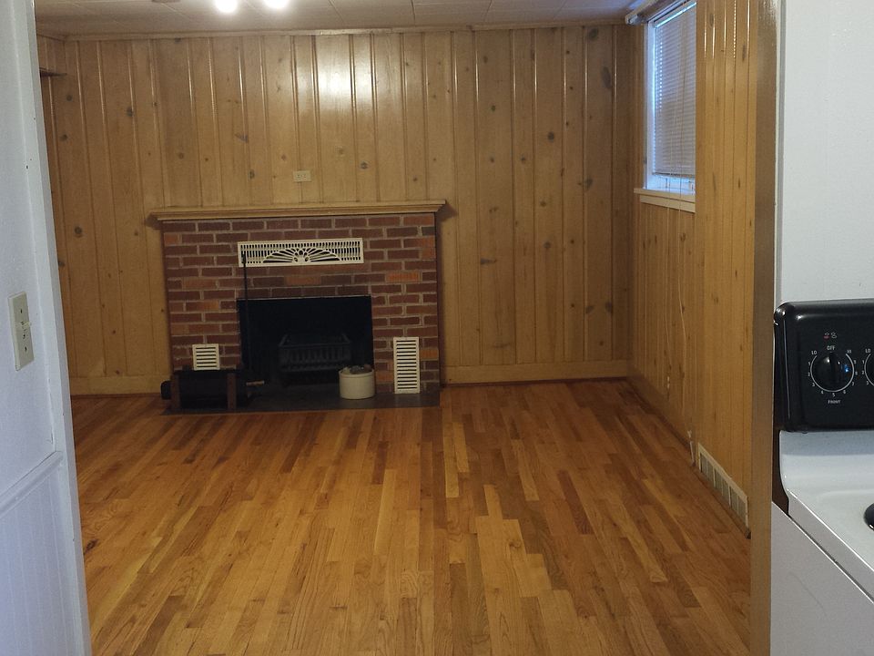 Looking into the living room from the kitchen