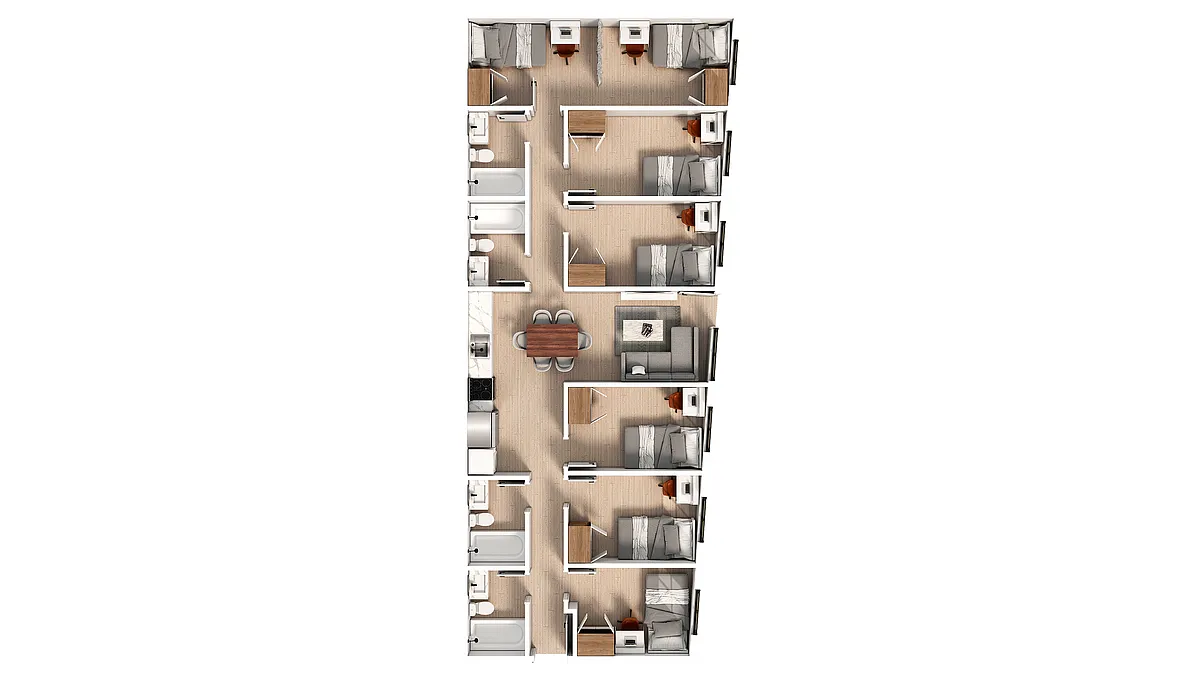 Floor plan 6 Bedroom | 4 Bath