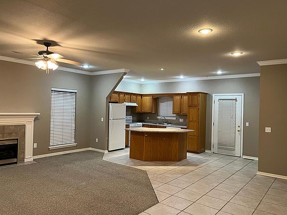 Spacious, open living room Kitchen