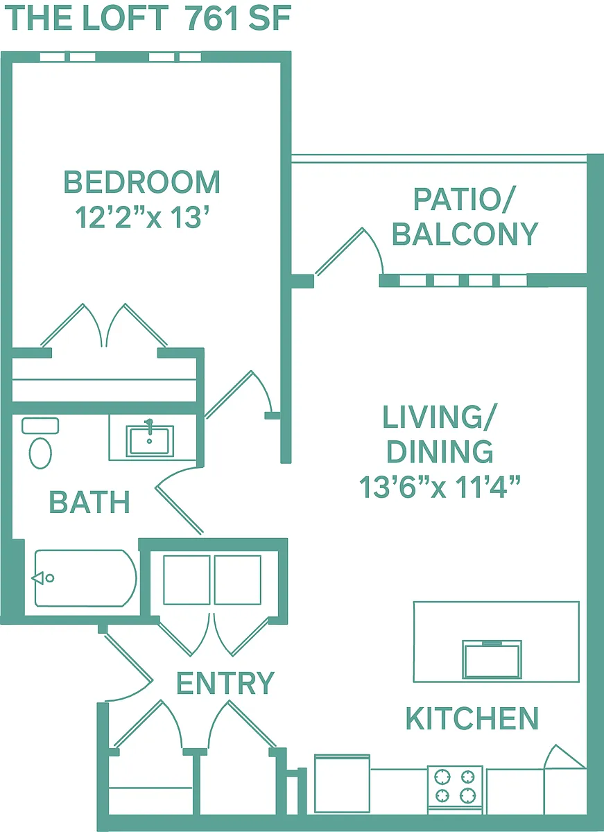 Floor plan Loft (Classic A2)