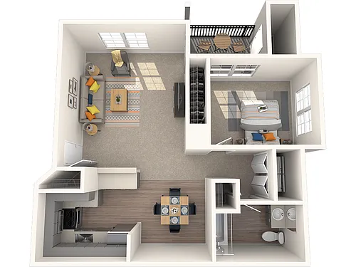 Floor plan 1X1