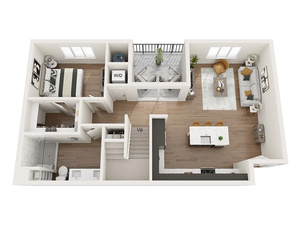 Floor plan 1N THLoft