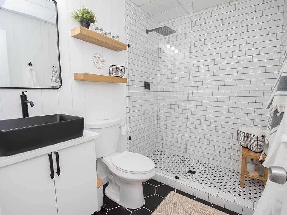 Luxury bathroom with rain shower