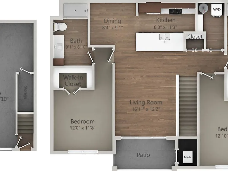 Floor Plan 2H | Drexel Ridge Apartments | Apartments in Oak Creek, WI Floor Plan 2H | Drexel Ridge Apartments | Apartments in Oak Creek, WI