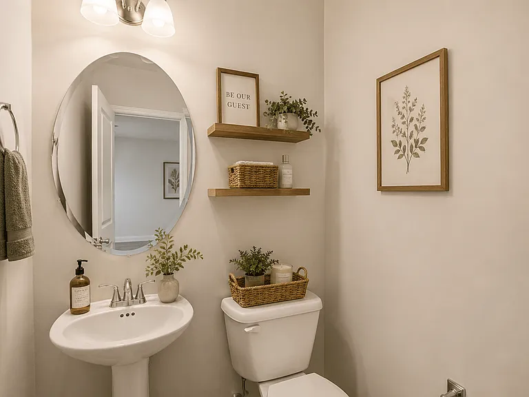 Half bathroom on the 1st floor