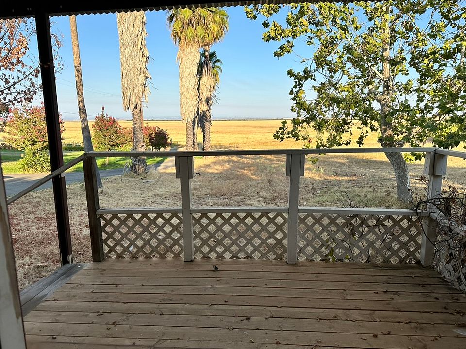 Newly rebuilt front porch with northeast view