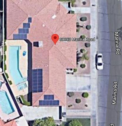 Bird's-eye view of house