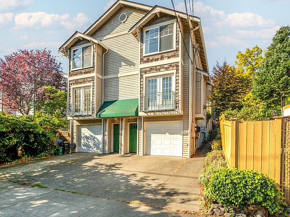 Unit A (right side). Enjoy secure garage parking plus additional reserved driveway parking for up to 2 cars, included in rent.