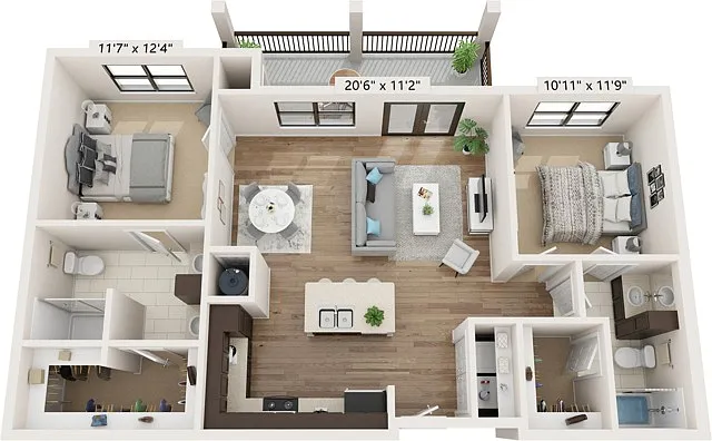 Floor plan B1