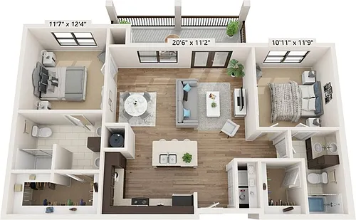Floor plan B1