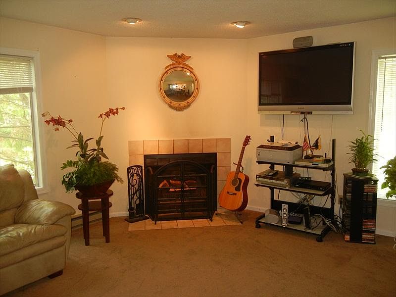 Living Room with Fireplace