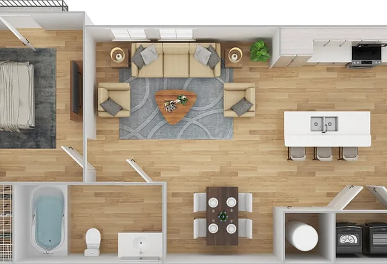 1 Bedroom | 1 Bath | 665 SF | Renovated 1 Bedroom | 1 Bath | 665 SF | Renovated
