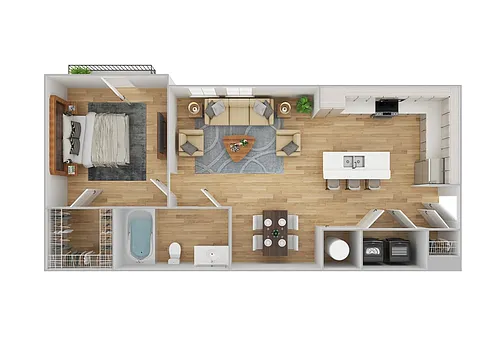 Floor plan A1 | Renovated
