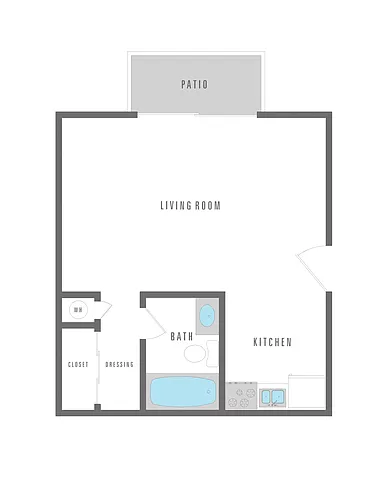 Floor plan Studio