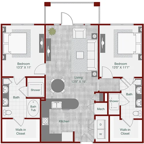 Floor plan B1-1