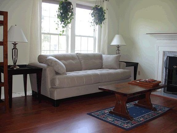 Living Room with brand new Pergo flooring