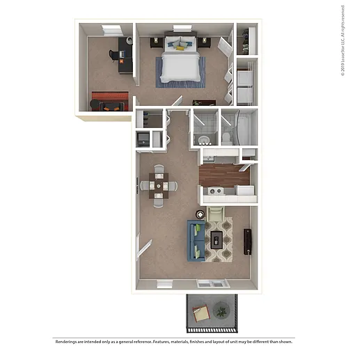 Floor plan De Ville 1x1