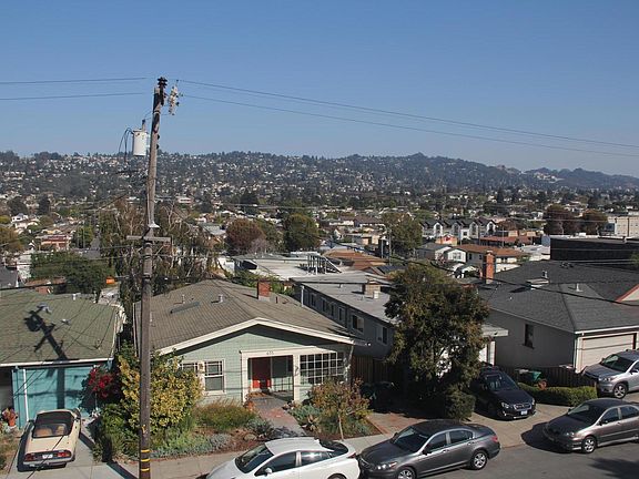 View of Albany and Berkeley Hills, including the Campanile at UC Berkeley.