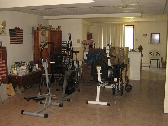 huge finished basement