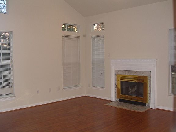 Living room with fireplace