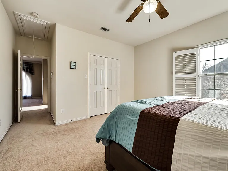 Bedroom 2 to Media Room (Walk-In Closet shown with doors clo