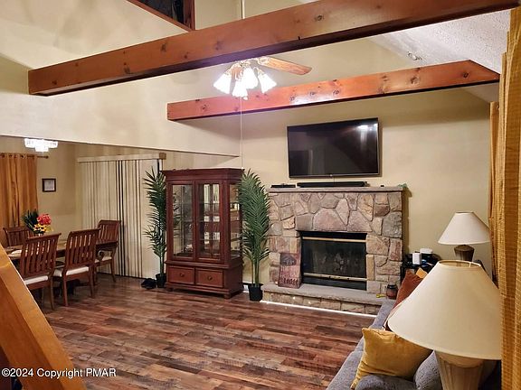 Wood Beams in Living Room