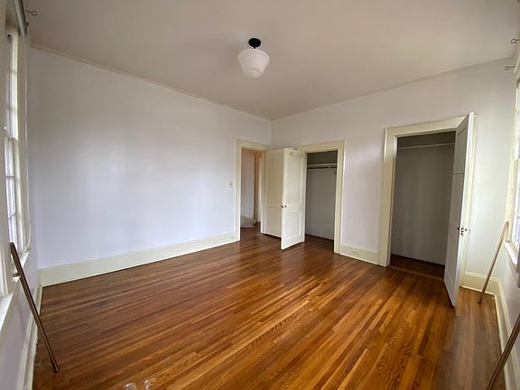 view of double closets