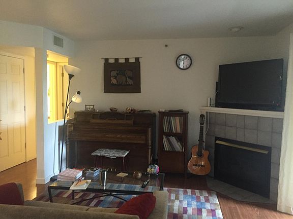 Living room with fire place