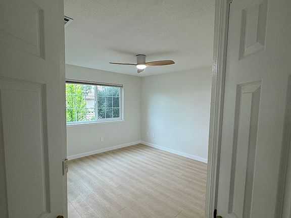 Primary bedroom double door opening