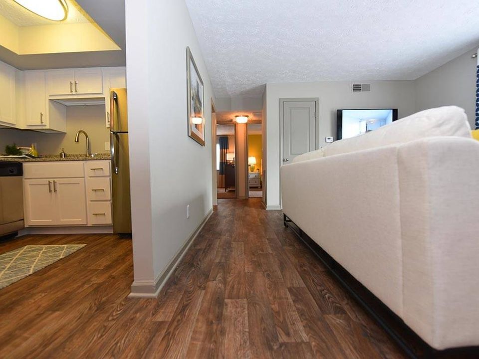 Entry way with hardwood-style flooring