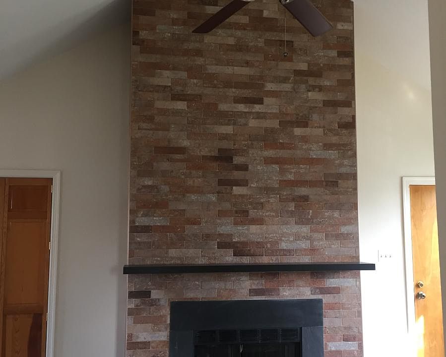 Fireplace in living room
