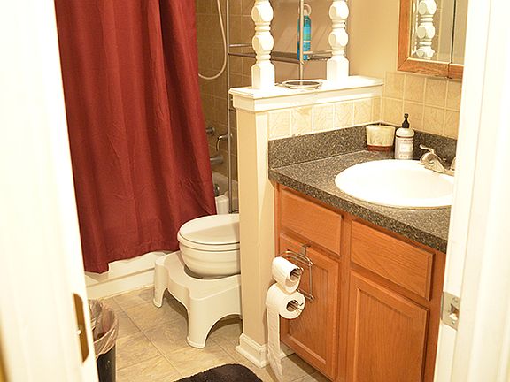 Hallway bathroom