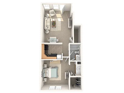 Floor plan 1 Bedroom
