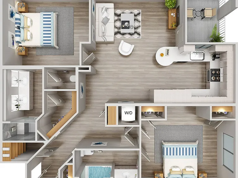 Mondrian | 2 Bed/2 Bath 
 | 1,192 SF Mondrian | 2 Bed/2 Bath 
 | 1,192 SF