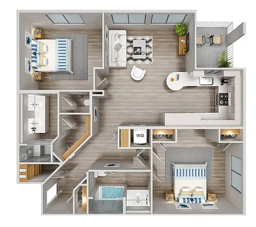 Floor plan Mondrian