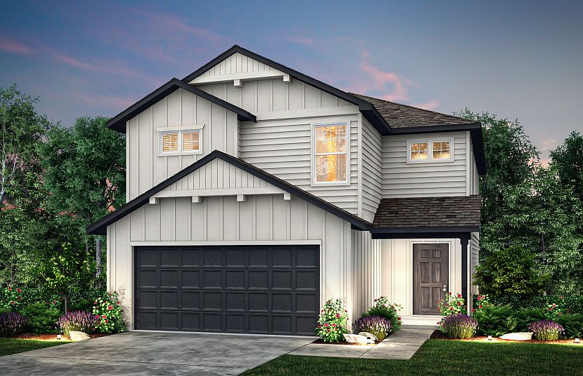 The Springfield, a 2-story new construction home showing Home Exterior T