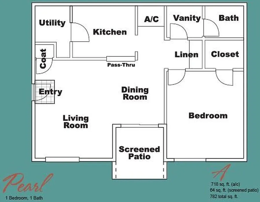 Floor plan One Bedroom | One Bath