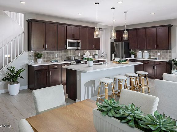 photo of model home staged