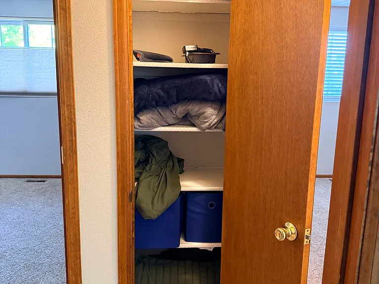 Hall linen closet