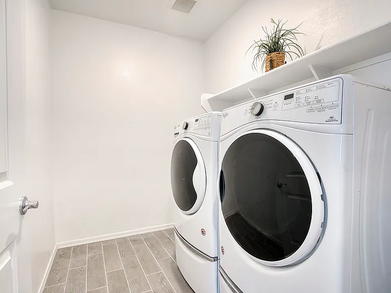washer and dryer included.