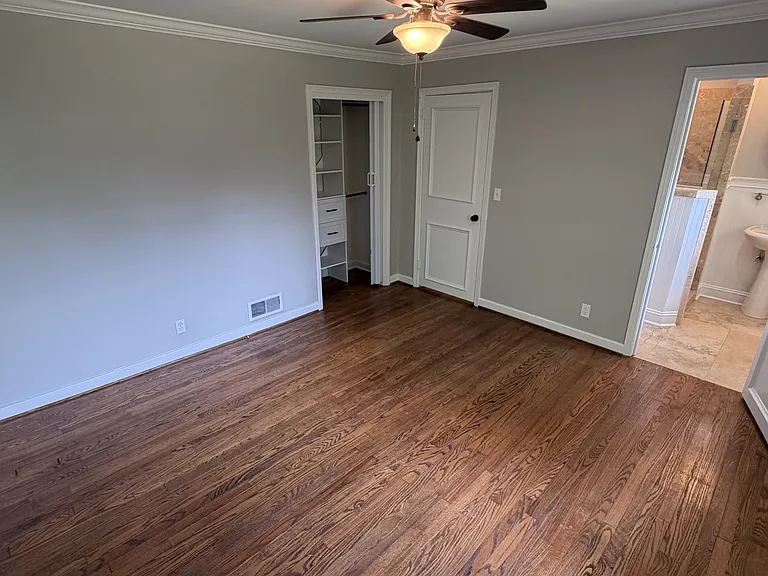 Master Bedroom (view from opposite corner, master bathroom can be seen)