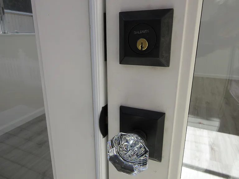 Glass Vintage style front doorknob