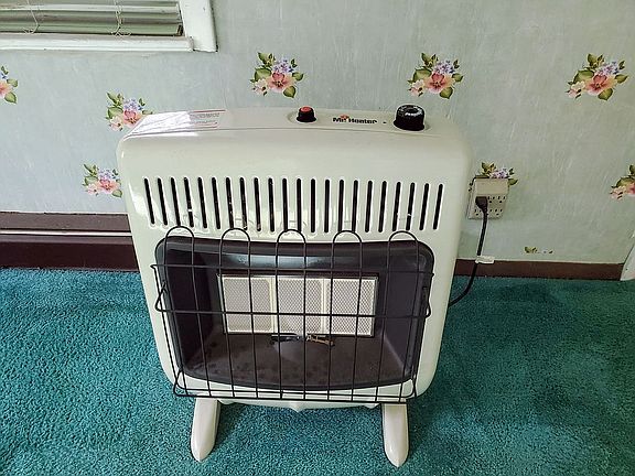 NATURAL GAS HEATER INSTALLED