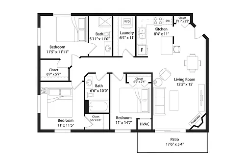 Floor plan C1R