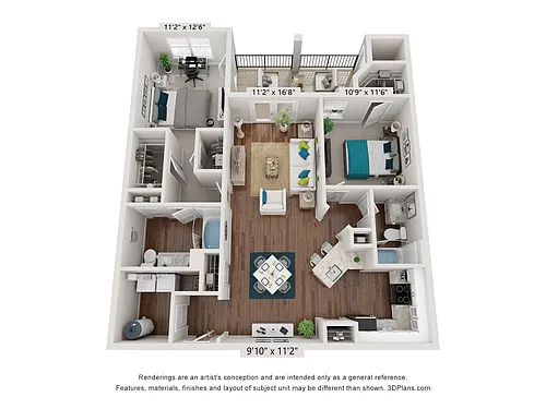 Floor plan The Fairfax