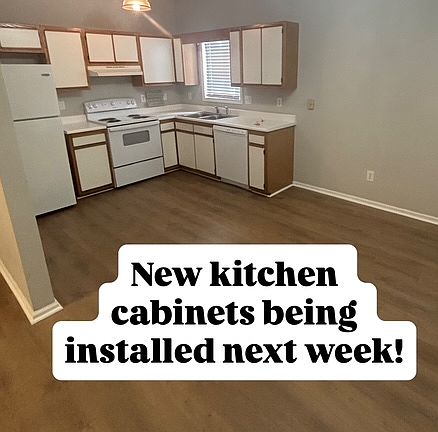 New cabinets and hardware being installed next week for a more updated look.