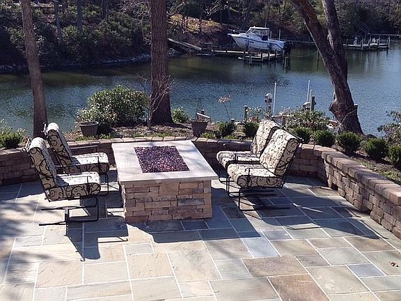 Stone Patio and Fire Pit